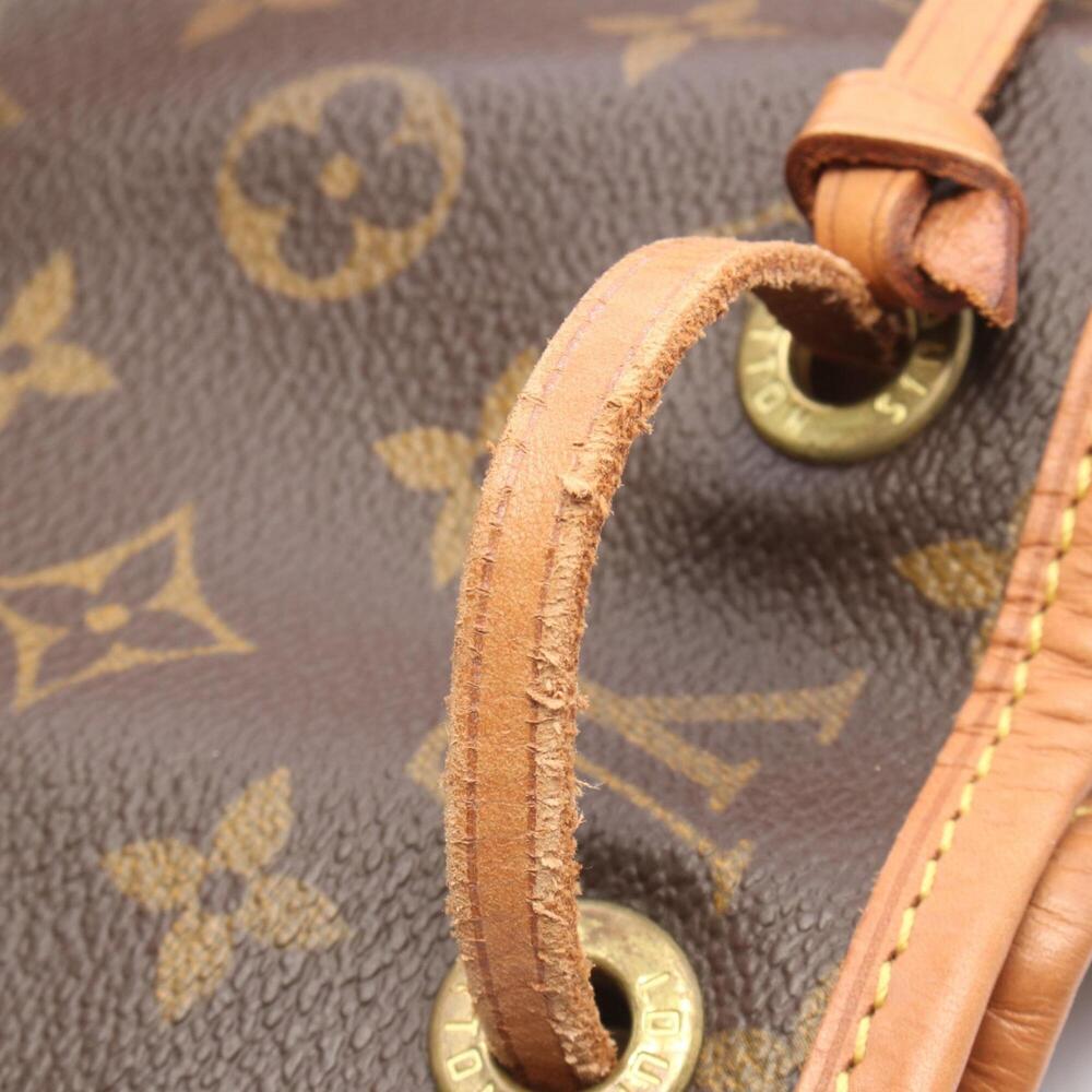 LOUIS VUITTON Authentic Brown Monogram Leather Backpack - Picture 10 of 12